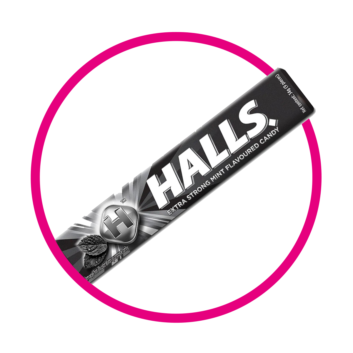 Paquete de Halls Black 34 g