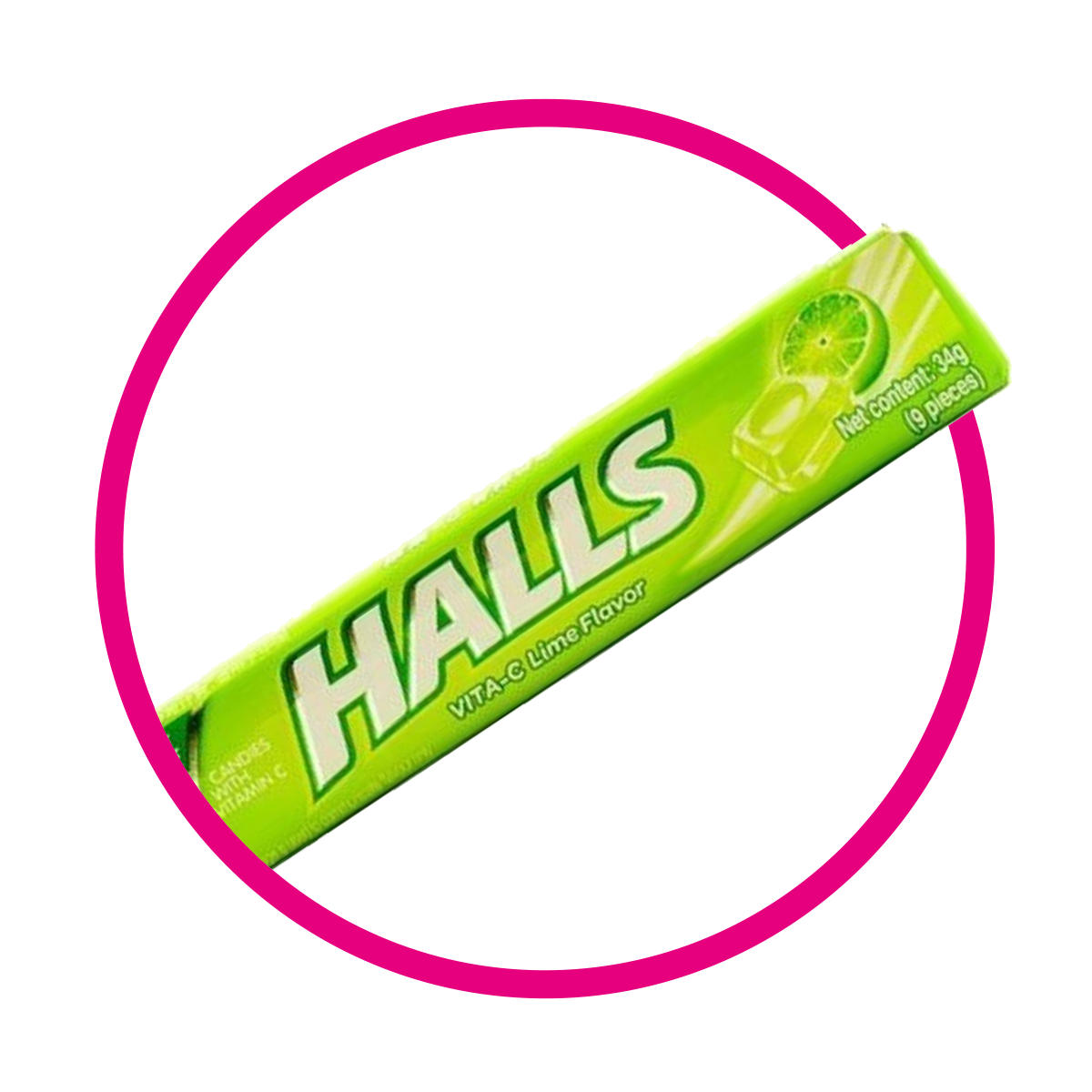 Paquete de Halls Green Lemon 34 g