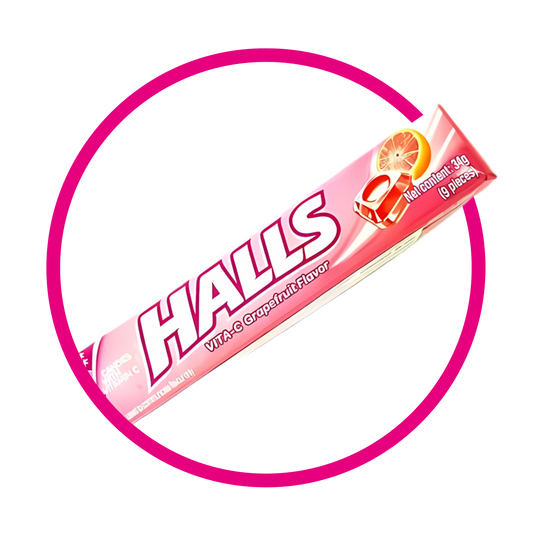 Paquete de Halls Pink Toronja 34 g