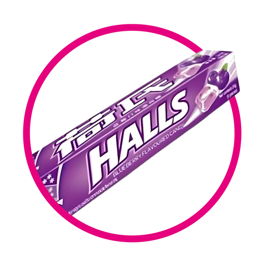 Paquete de Halls Purple Blueberry 34 g