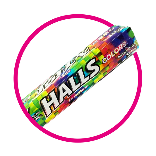 Paquete de Halls Rainbow 34 g