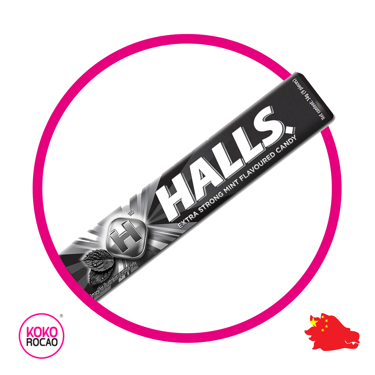 Paquete de Halls Black 34 g