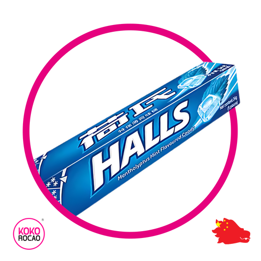 Paquete de Halls Blue Mint 34 g