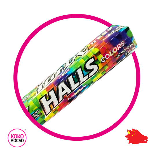 Paquete de Halls Rainbow 34 g