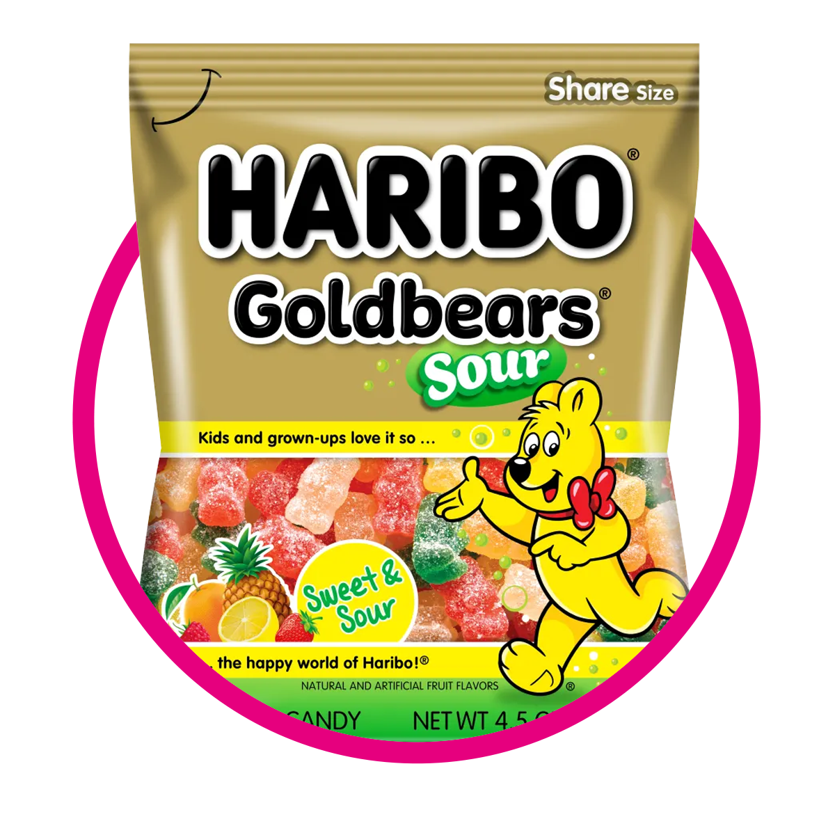 Bolsa de Haribo Goldbears Sour 127 g