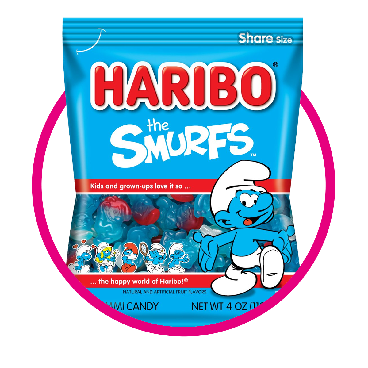 Bolsa de Haribo The Smurfs 113 g