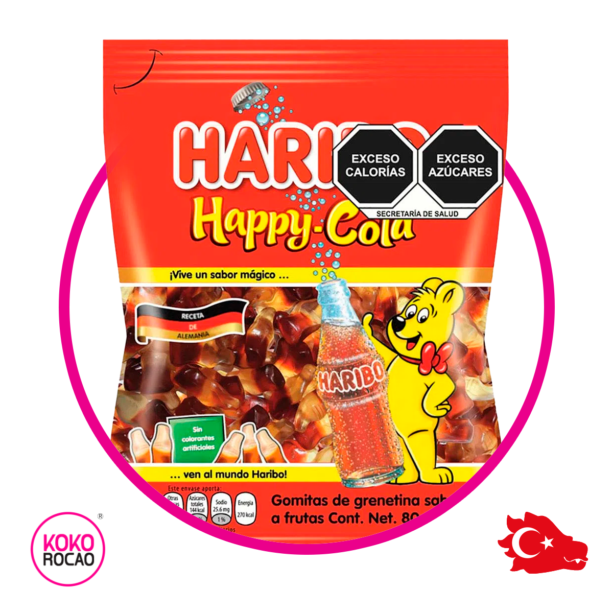 Bolsa de Haribo Happy Cola 80 g