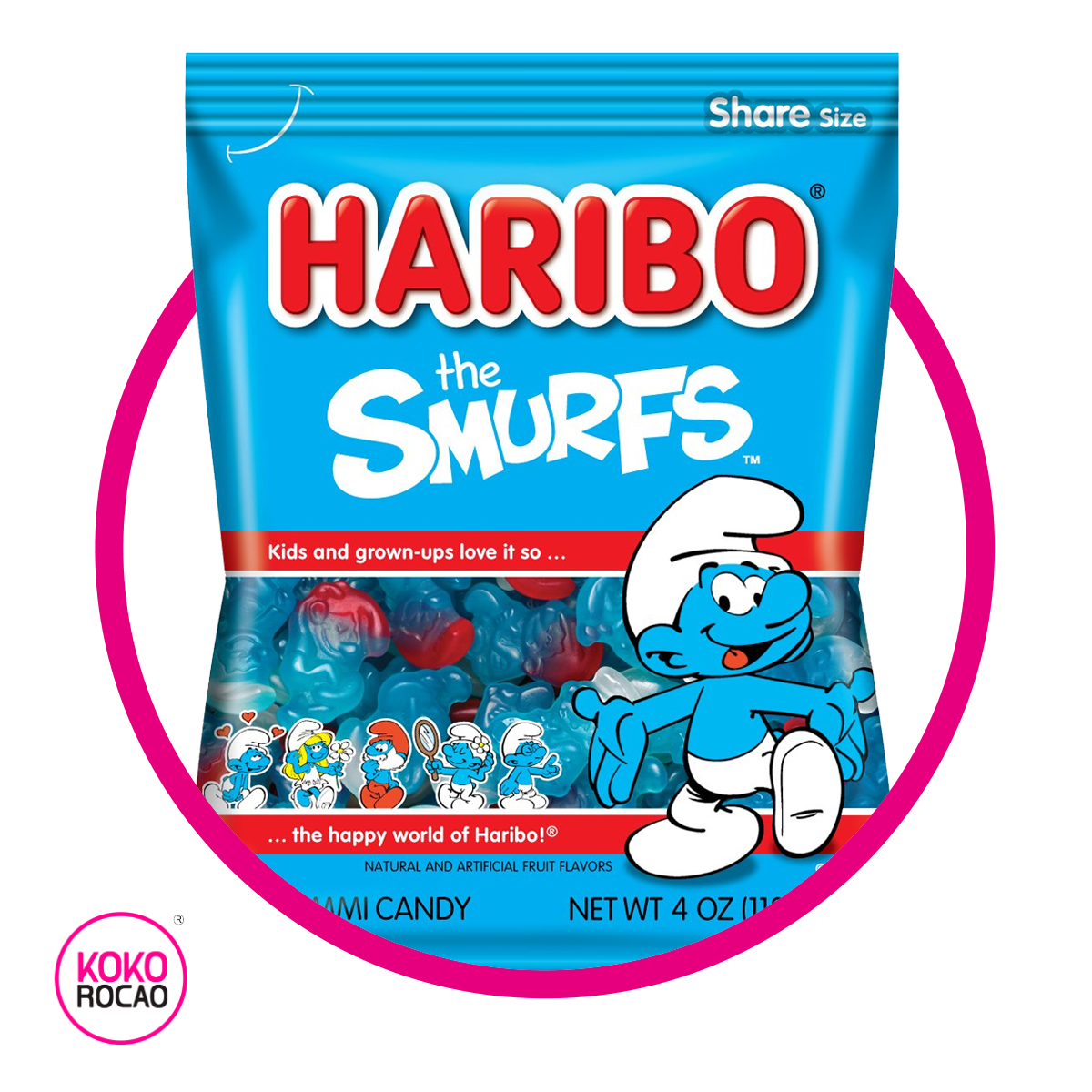 Bolsa de Haribo The Smurfs 113 g