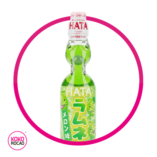 Botella de Hata Ramune Melon 200 ml