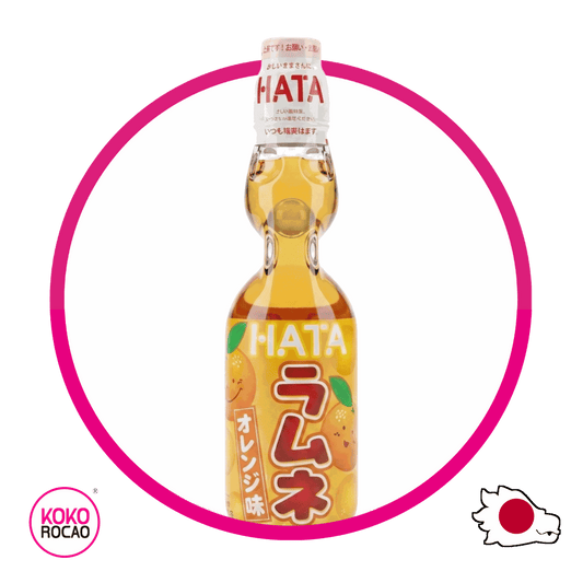 Botella de Hata Ramune Orange 200 ml