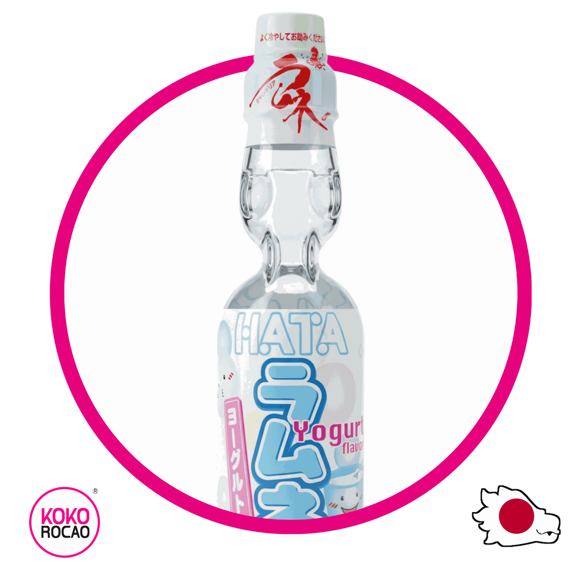 Botella de Hata Ramune Yogurt 200 ml