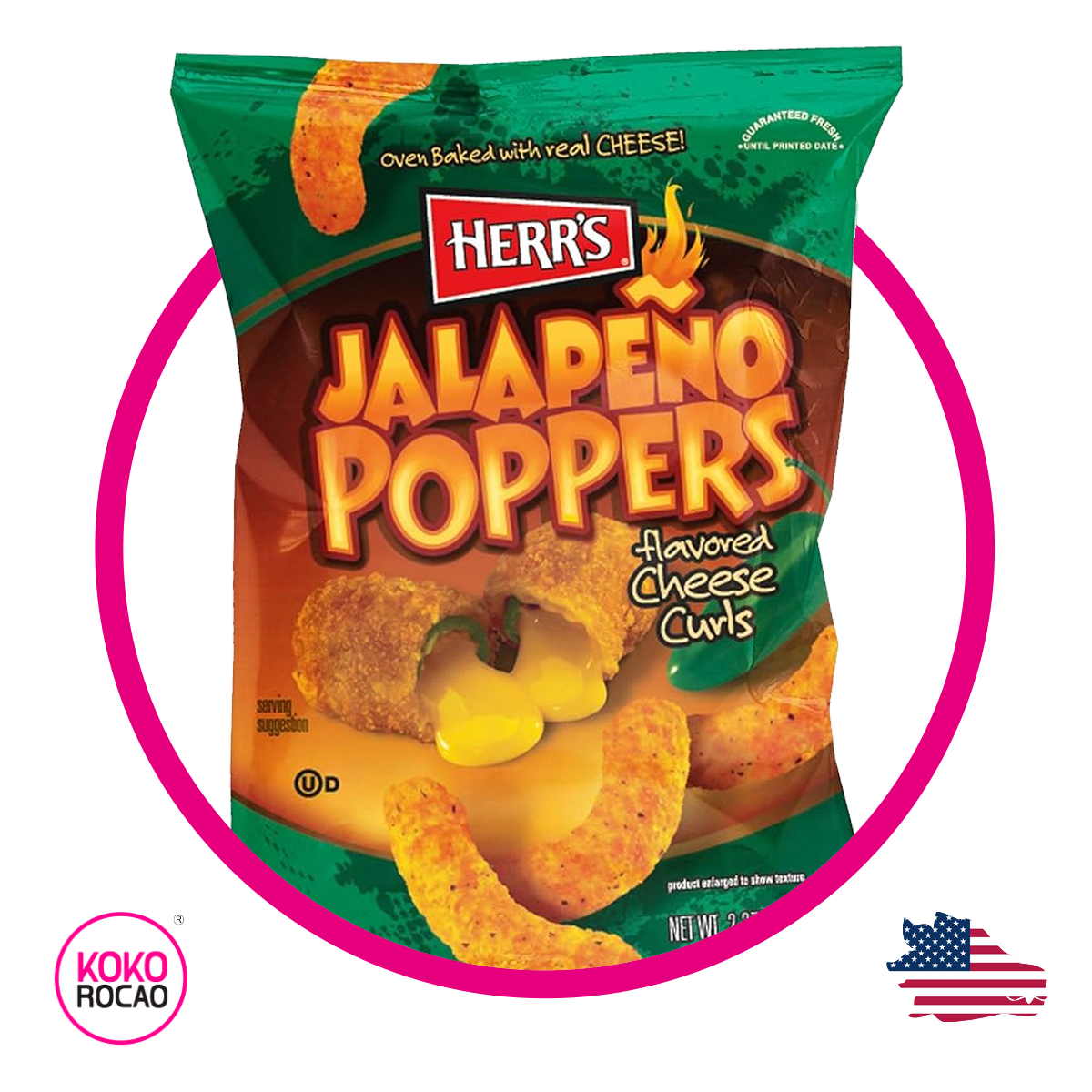 Bolsa de Herr´s Queso Jalapeño 198 g