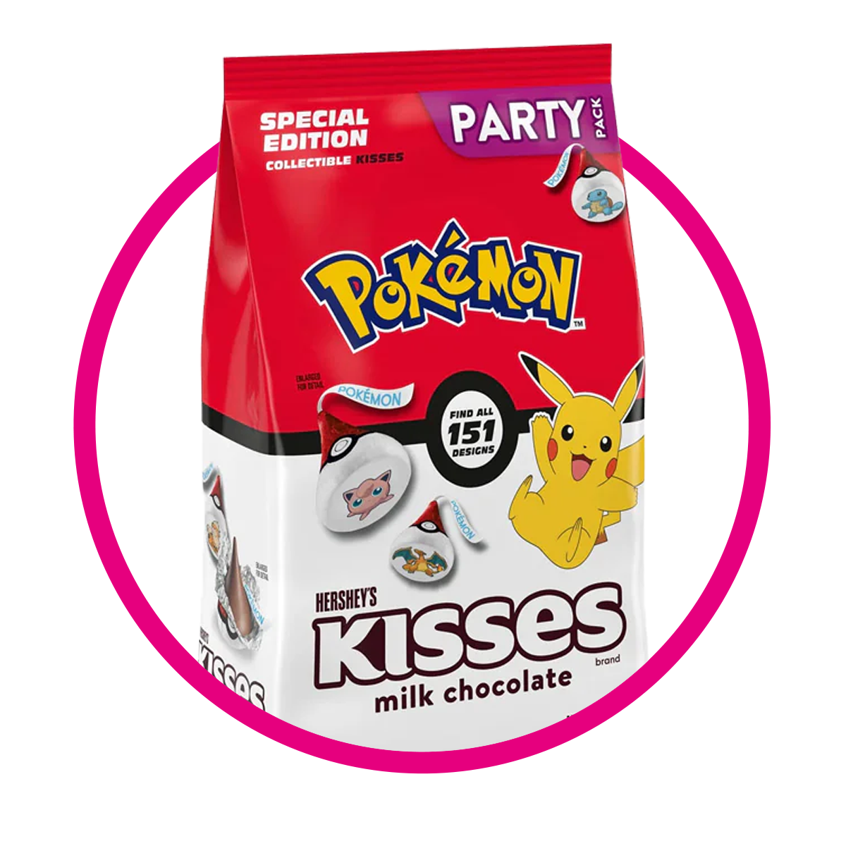 Bolsa de Hershey's Kisses Pokemon 966 g