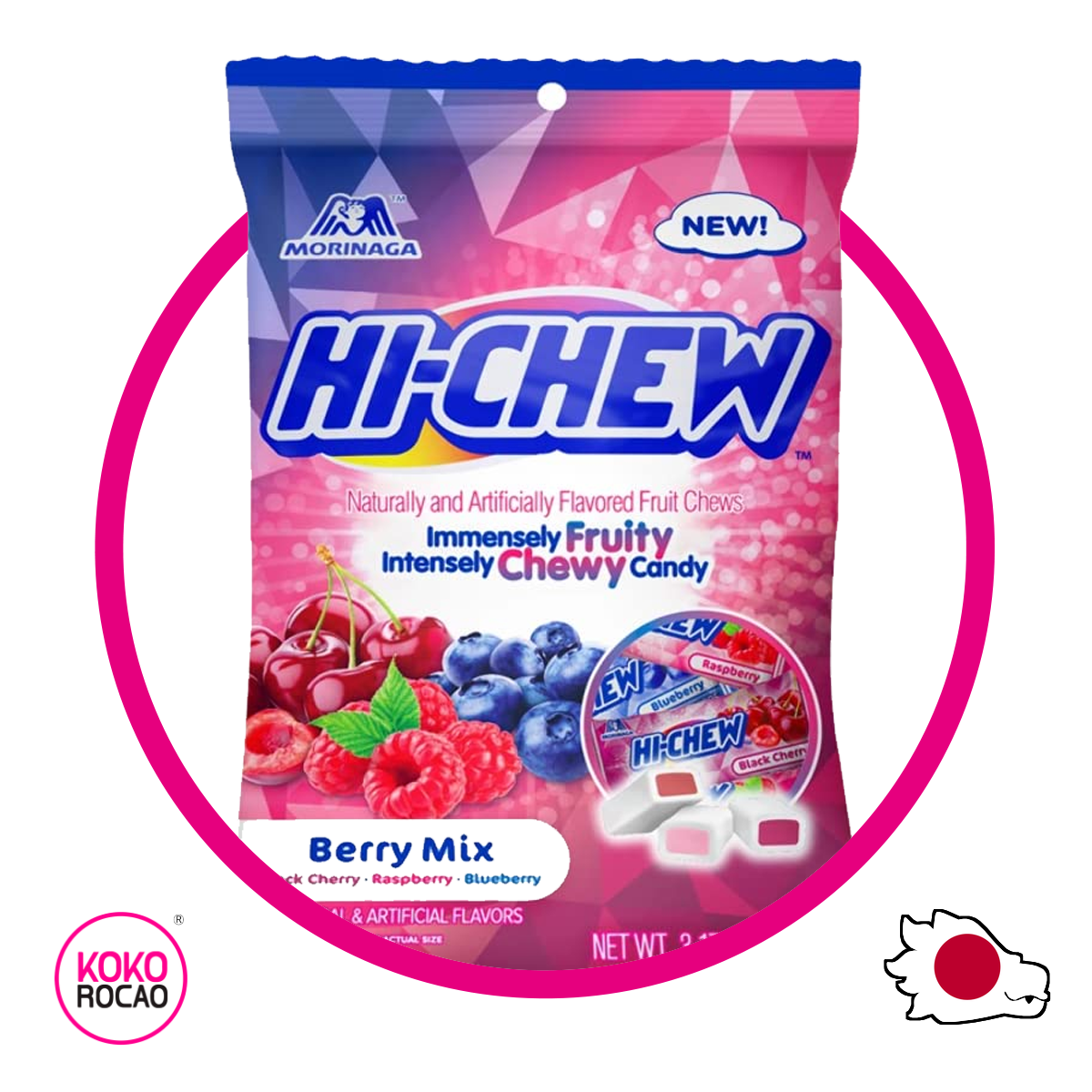 Bolsa de Hi-Chew Berry Mix 90 g