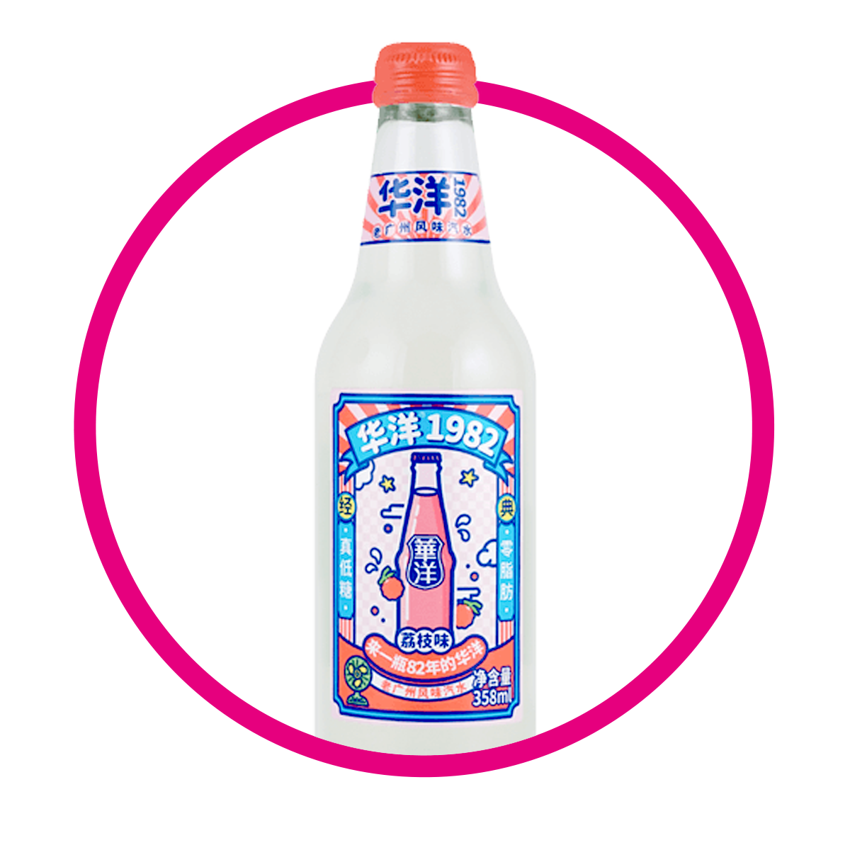 Botella de Huayang Lichee 358 ml