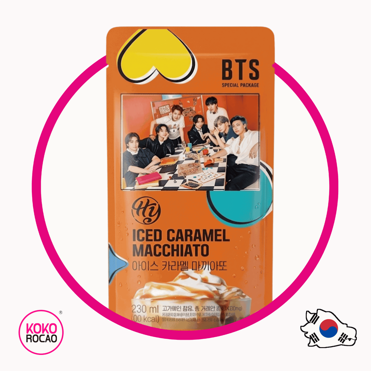 Bolsa de HY BTS Caramel Macchiato Coffe 230 ml