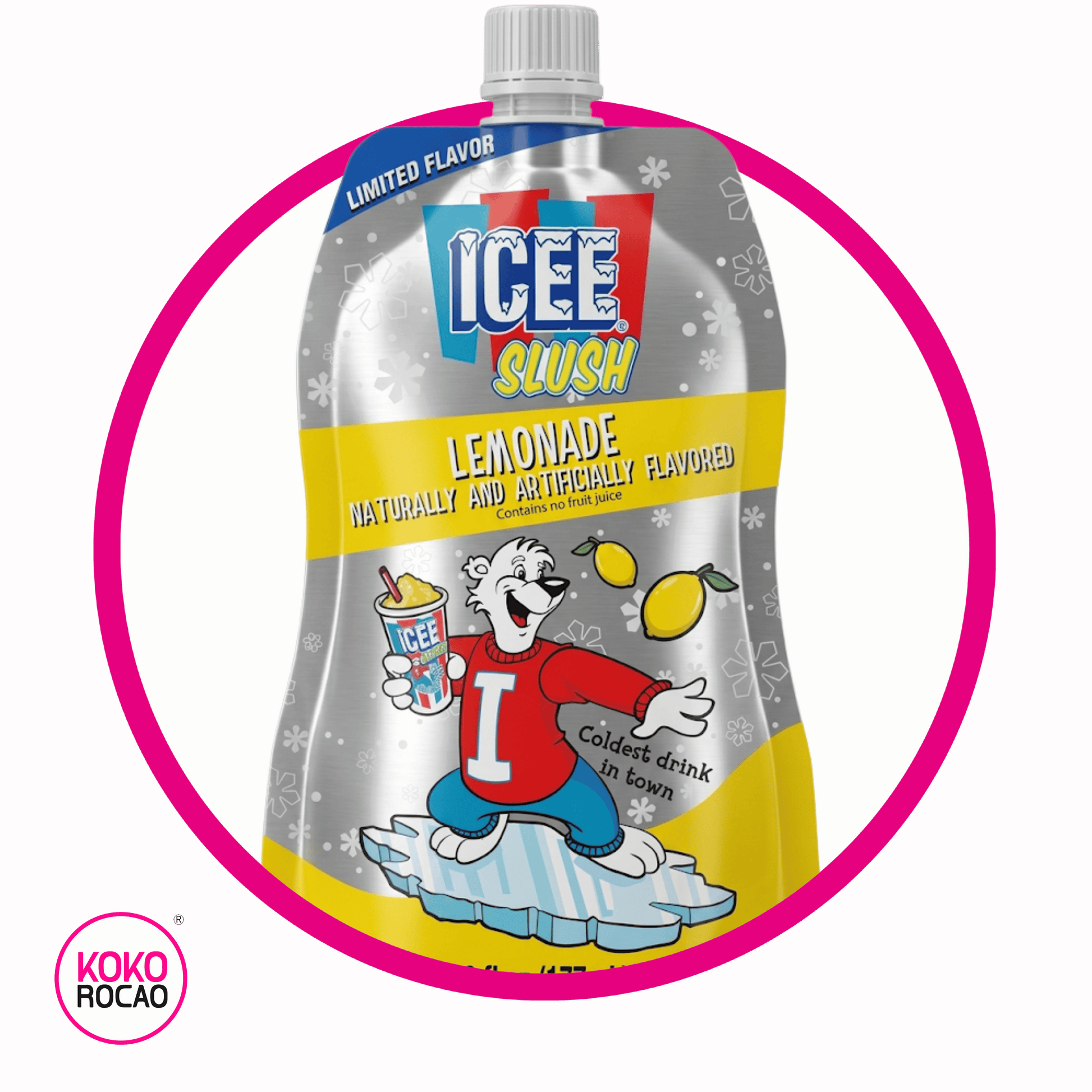 Bolsa de ICEE Slush Blue Lemonade 177 ml
