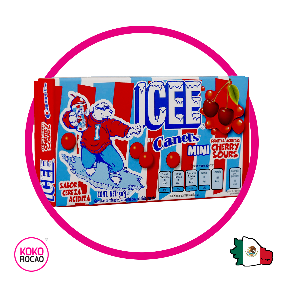 Caja de ICEE Cereza Sour 50 g