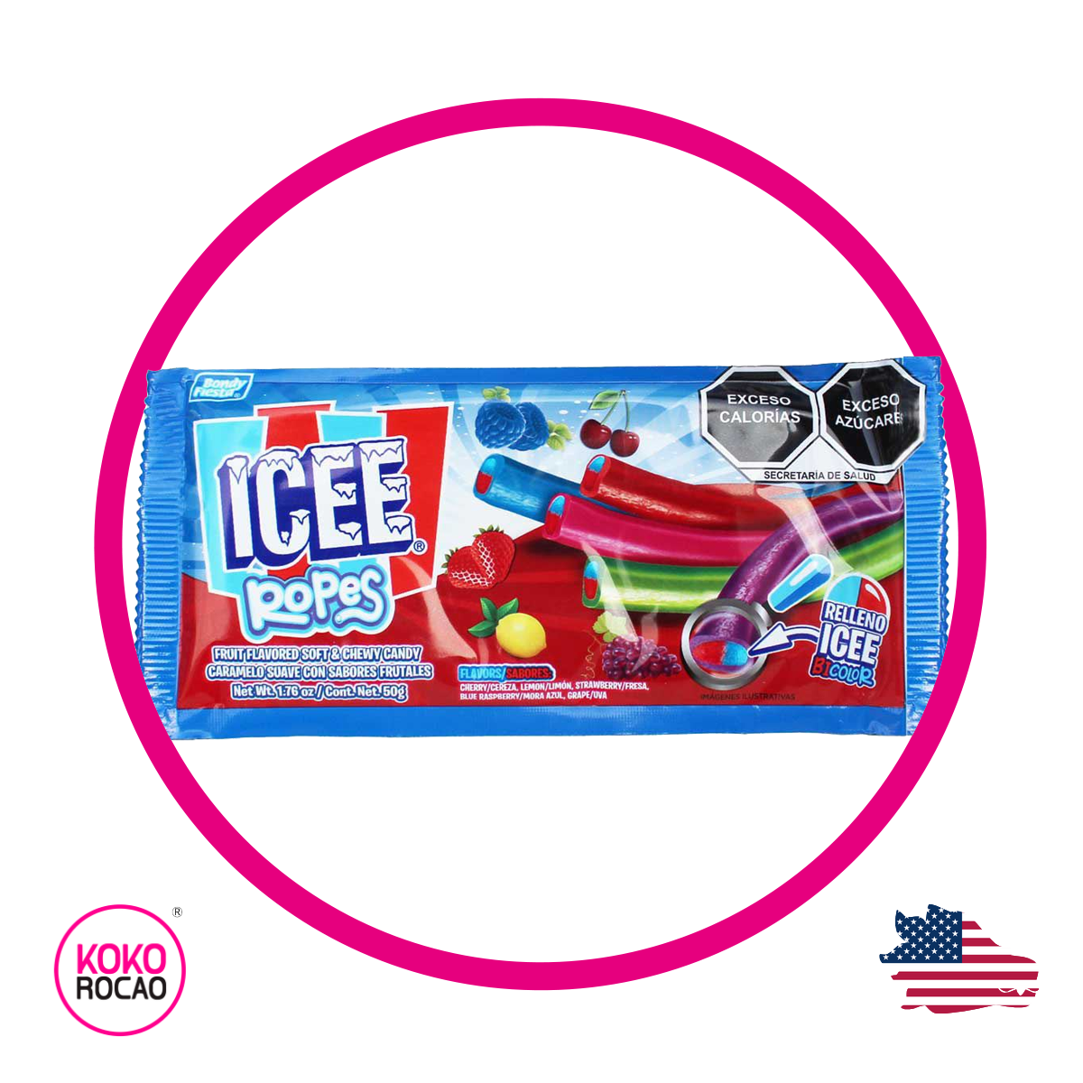 Bolsa de ICEE Ropes 50 g