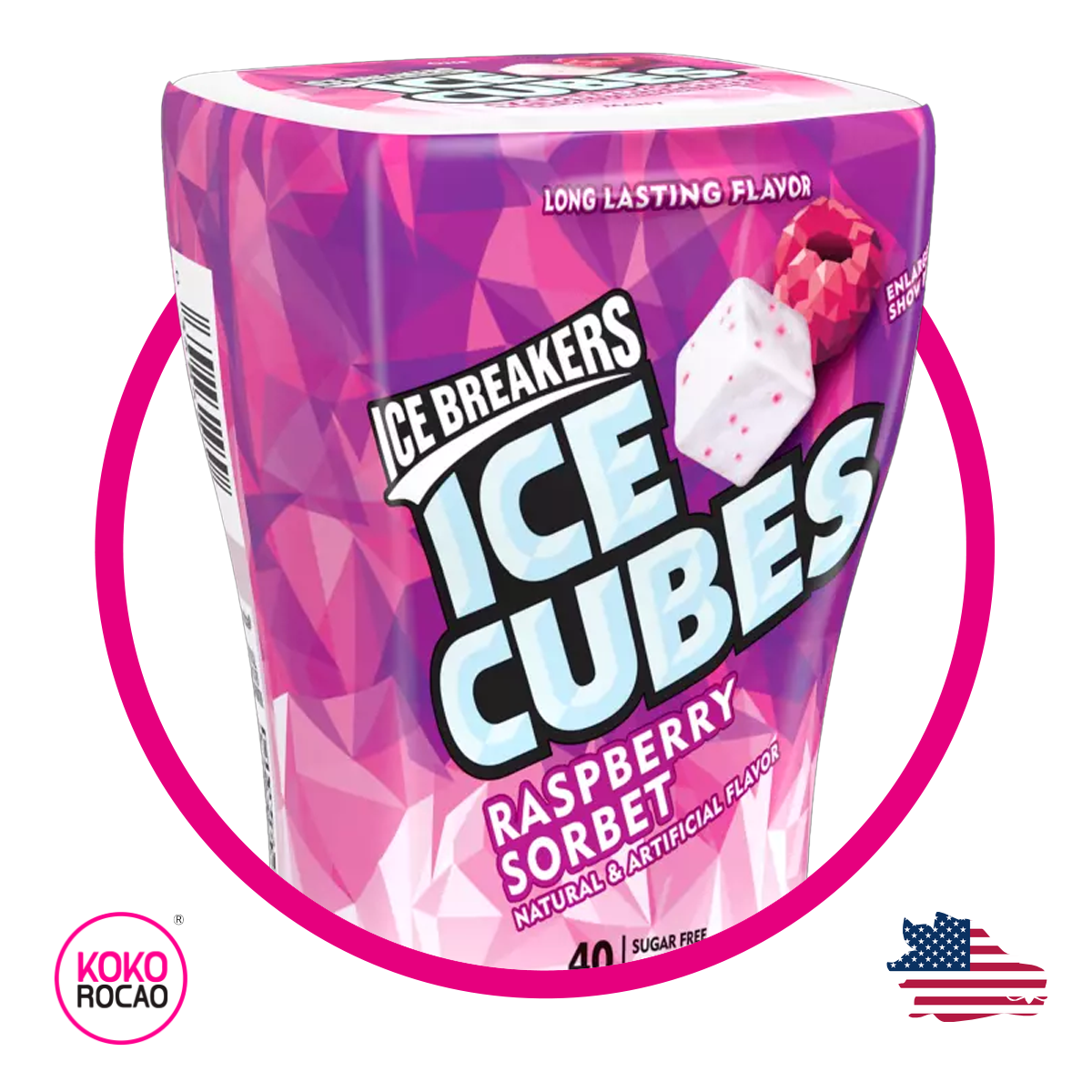 Ice Breakers Raspberry Sorbet 40 pz