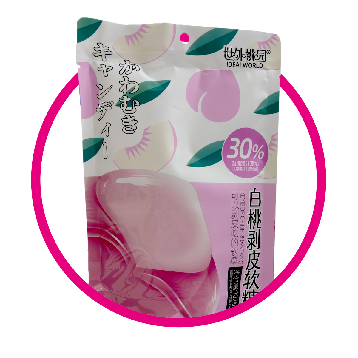 Bolsa de Ideal World Peach 102 g