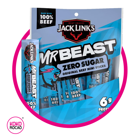 Bolsa de Jack Links Mr Beast Zero Sugar Mini Sticks 170 g