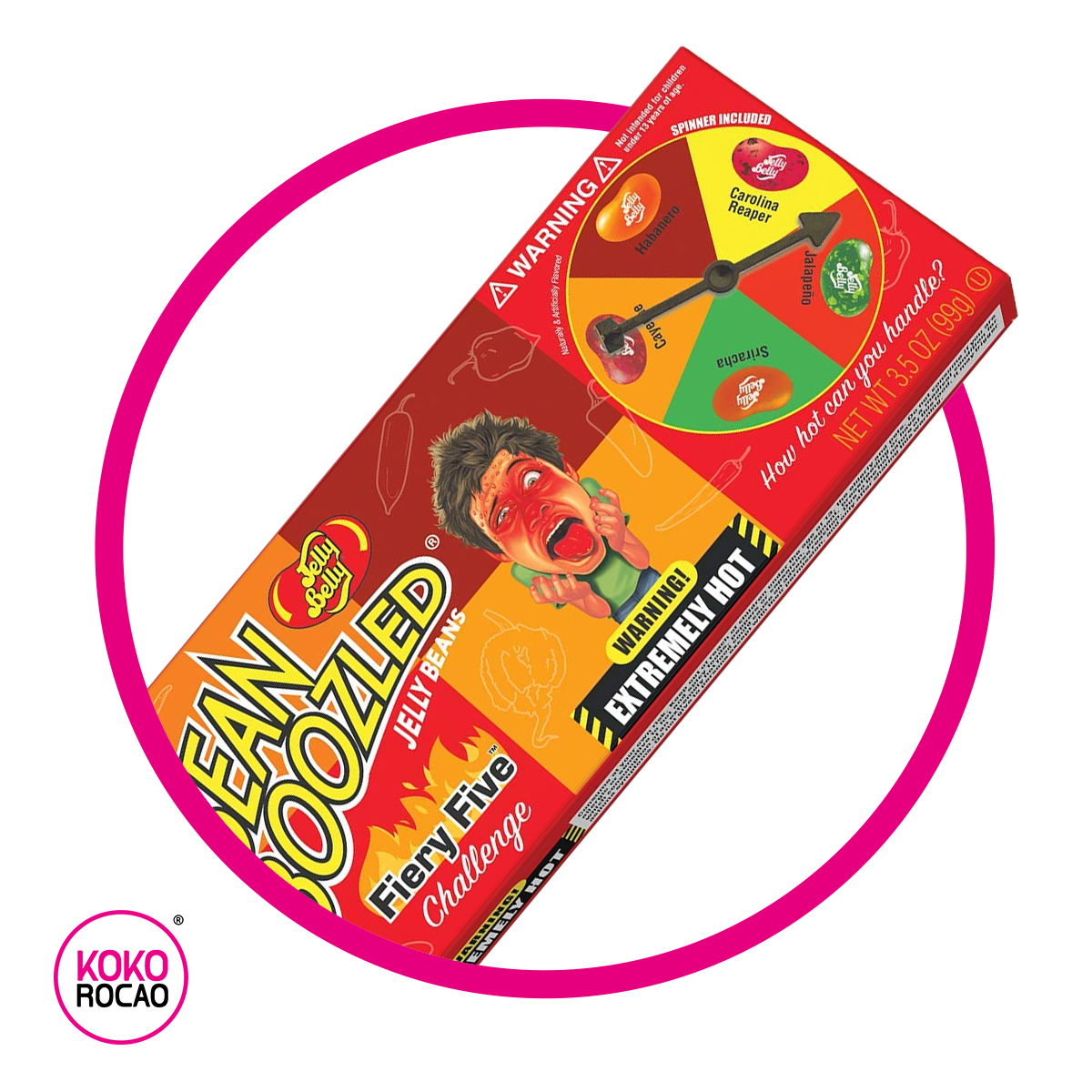 Caja de Jelly Belly Bean Boozled Ruleta Hot 99 g