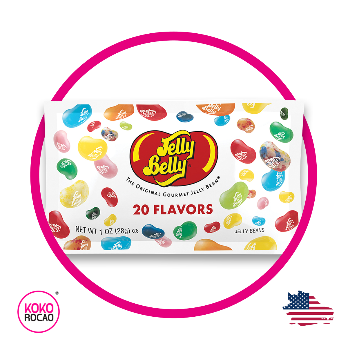 Bolsa de Jelly Belly 20 Flavor 28 g