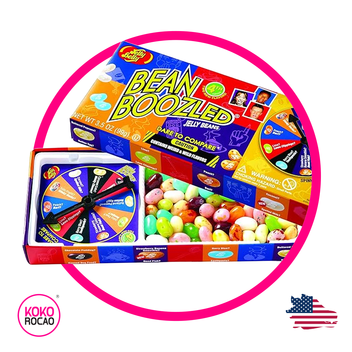 Caja de Jelly Belly Bean Boozled Ruleta 7TH 99 g