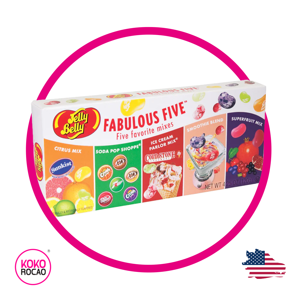 Jelly Belly Fabulous Five 120 g