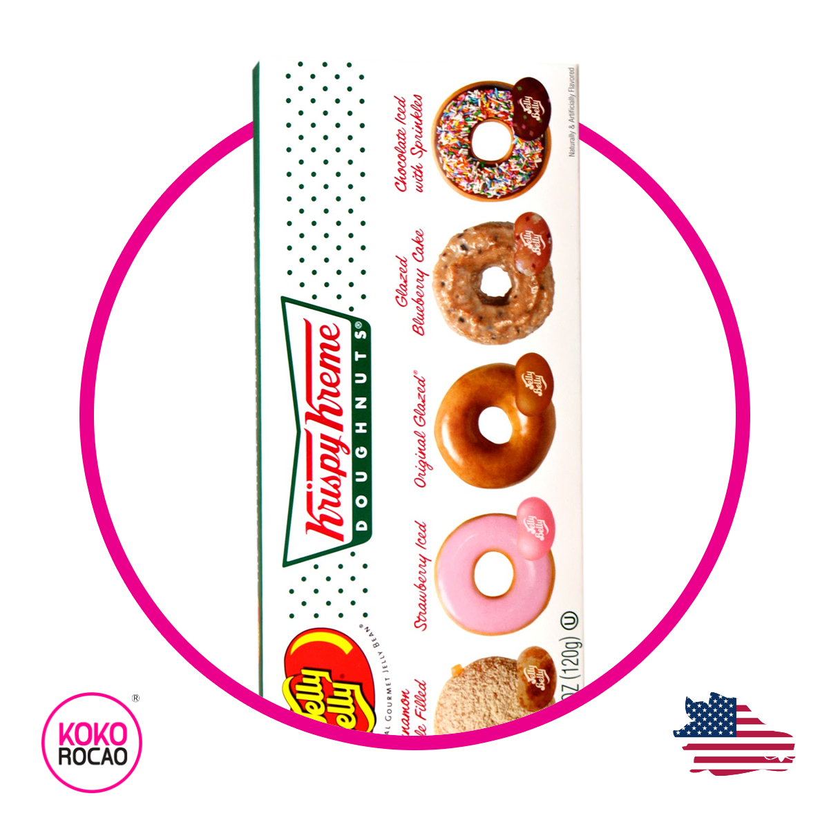 Caja de Jelly Belly Krispy Kreme 120 g