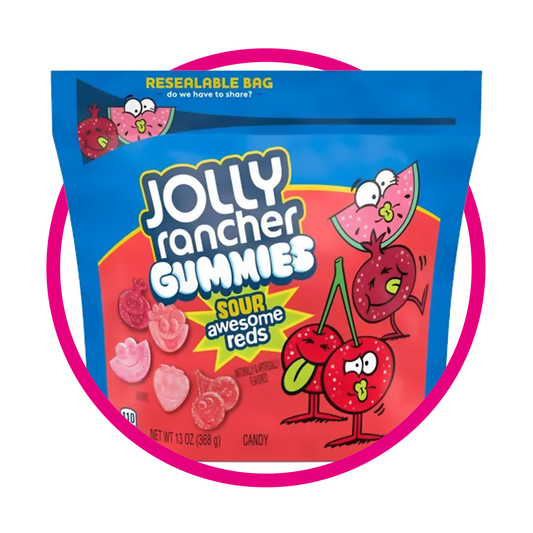 Bolsa de Jolly Rancher Sour Awesome Reds 368 g