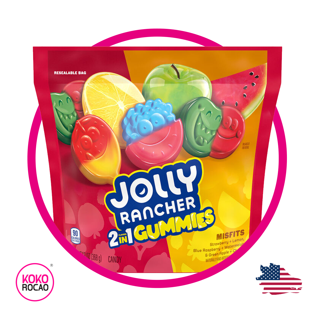 Bolsa de Jolly Rancher 2IN1 368 g