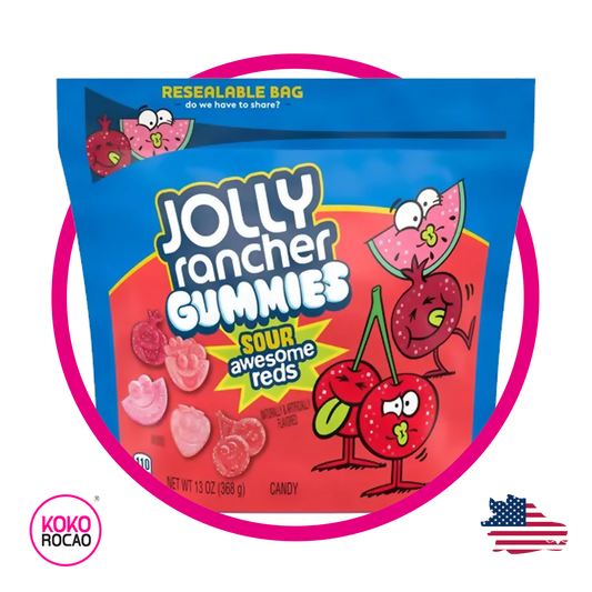 Bolsa de Jolly Rancher Sour Awesome Reds 368 g
