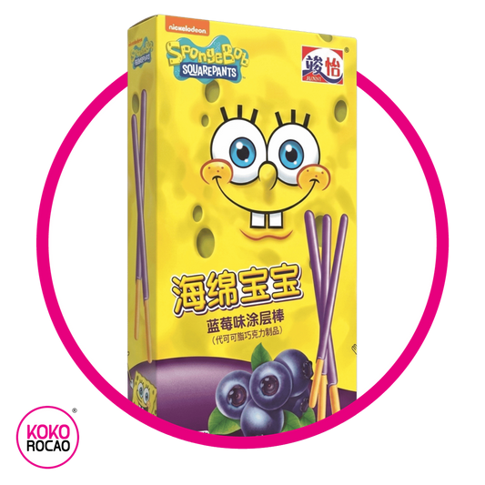 Caja de Junyi Bob Esponja Mora Azul 48 g