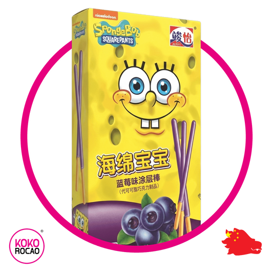 Caja de Junyi Bob Esponja Mora Azul 48 g