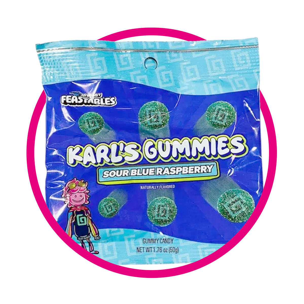 Bolsa de Feastables Karls Blueberry 50 g