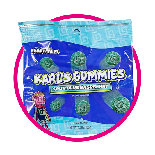 Bolsa de Feastables Karls Blueberry 50 g