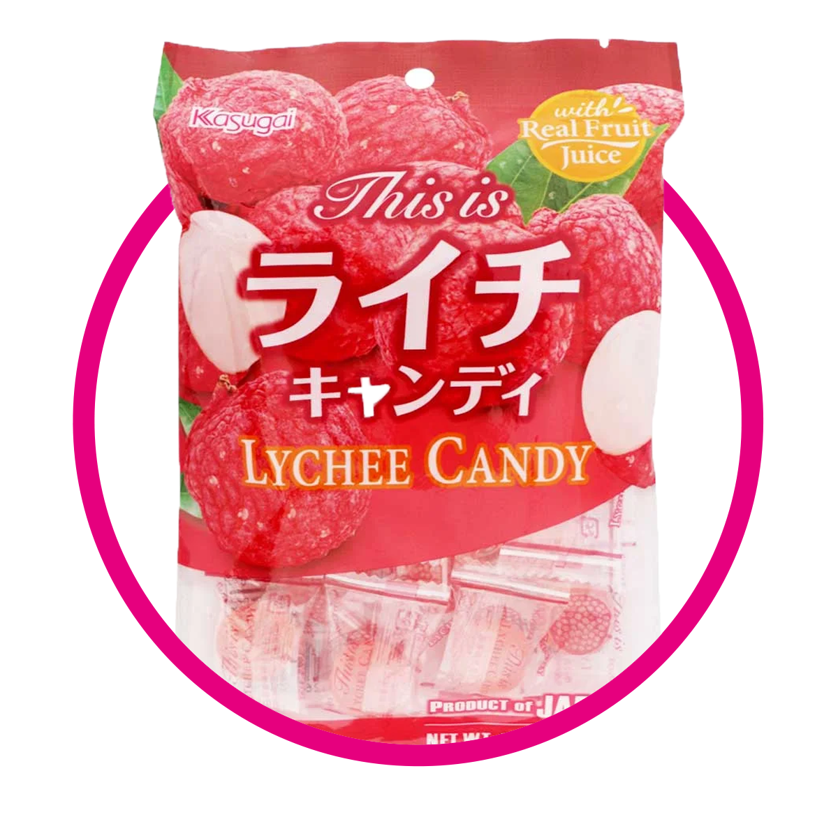 Bolsa de Kasugai Lychee 115 g