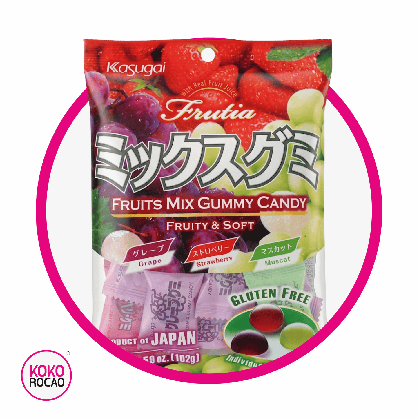 Bolsa de Kasugai Mix Grape 102 g