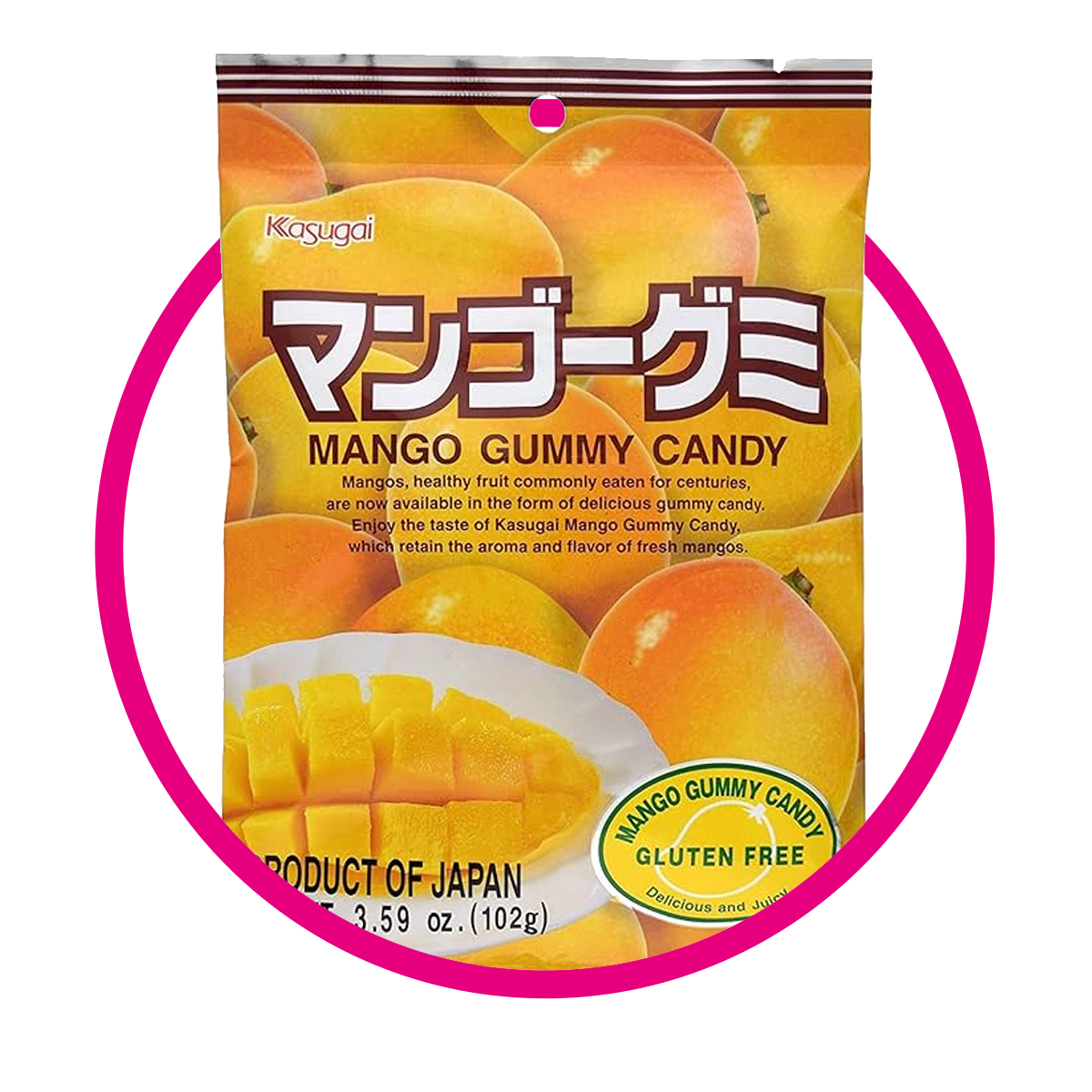 Bolsa de Kasugai Mango 102 g