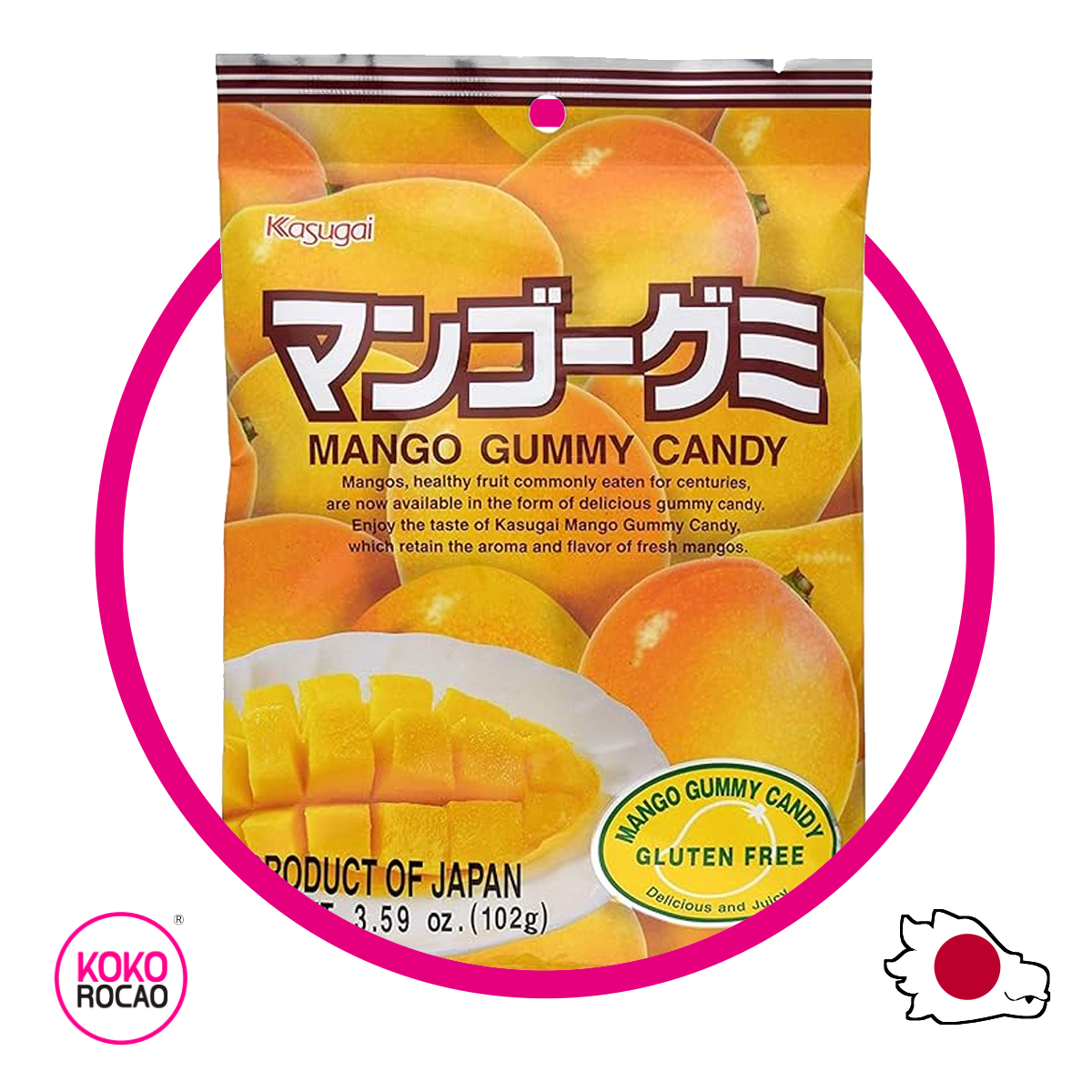 Bolsa de Kasugai Mango 102 g