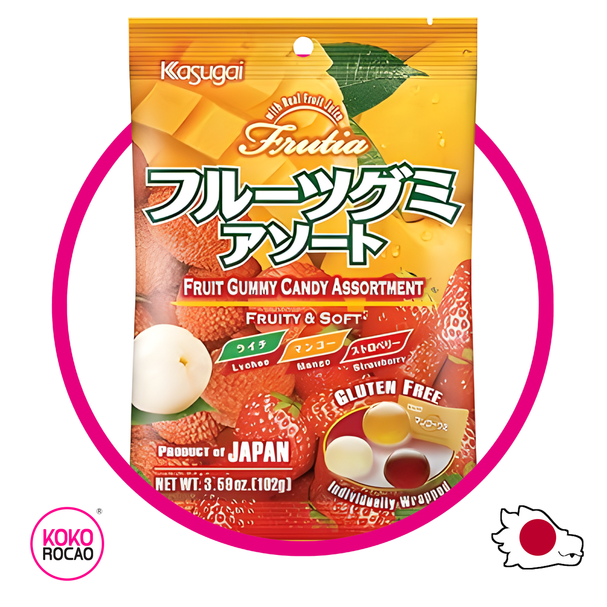Bolsa de Kasugai Mix Mango 102 g