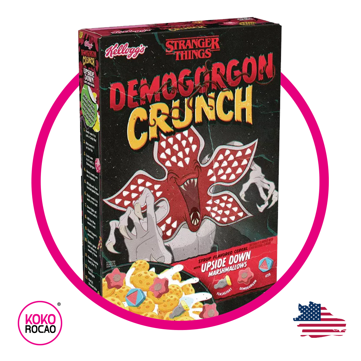 Caja de Kelloggs Demogorgon Crunch 343 g