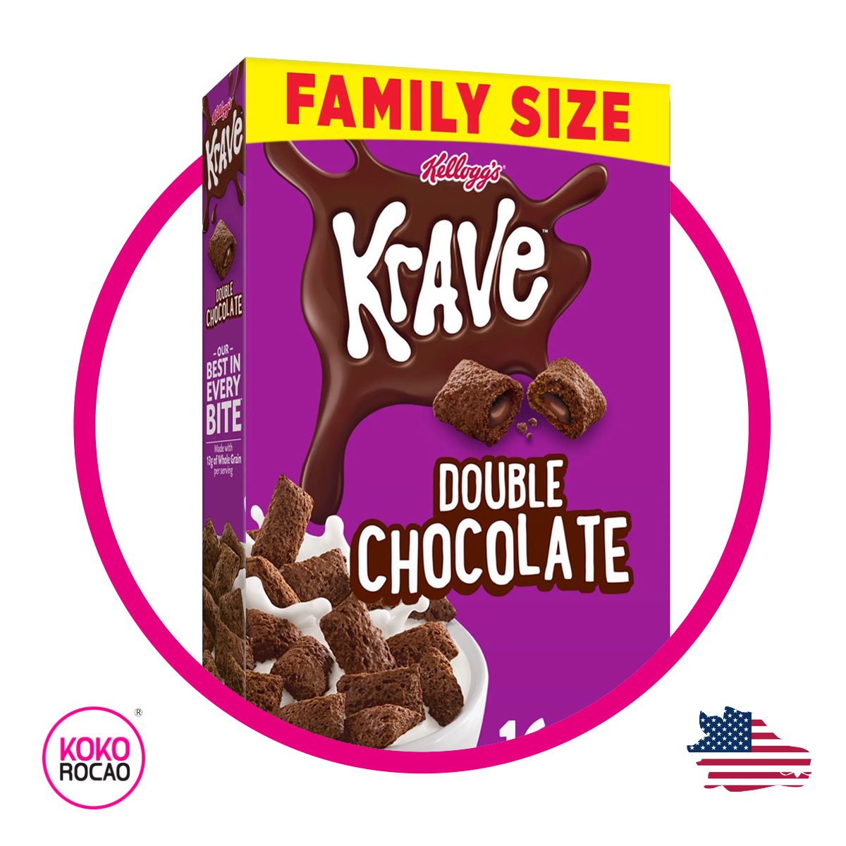 Caja de Kelloggs Krave Brownie 459 g