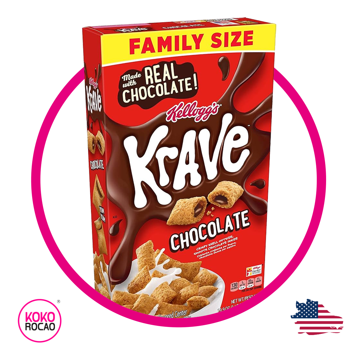 Caja de Kelloggs Krave 490 g