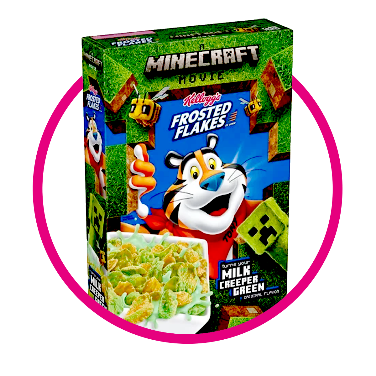 Caja de Kelloggs Frosted Flakes Minecraft 442 g