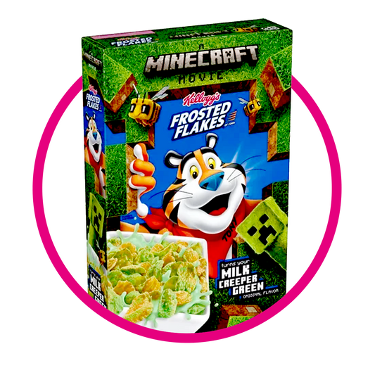 Caja de Kelloggs Frosted Flakes Minecraft 442 g