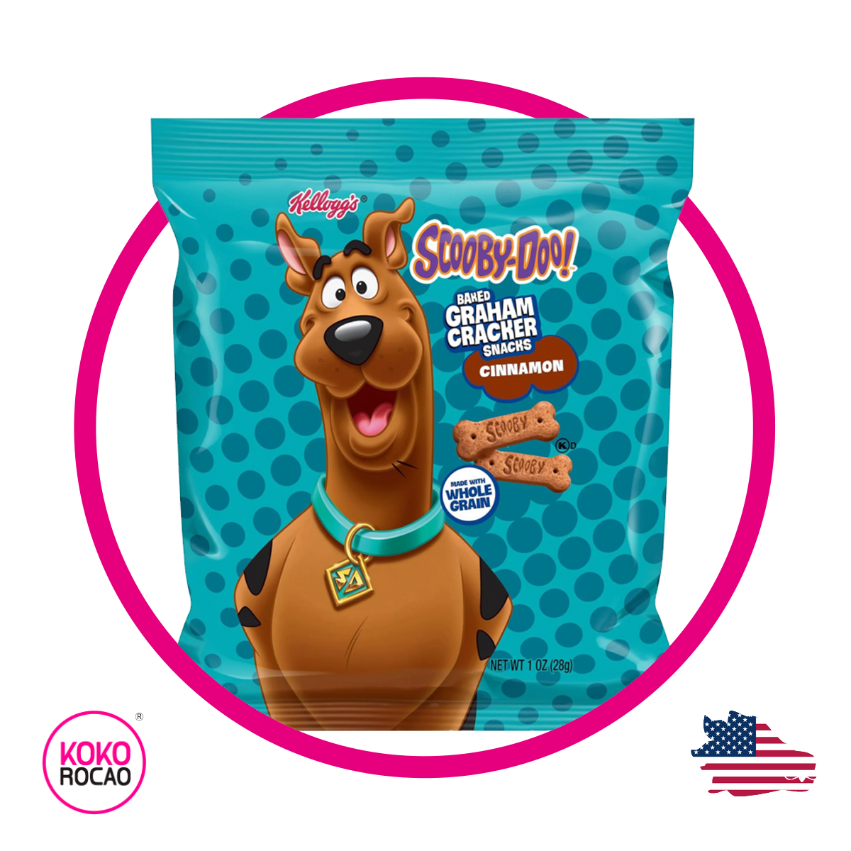 Bolsa de Kellogs Scooby Cinnamon 28 g