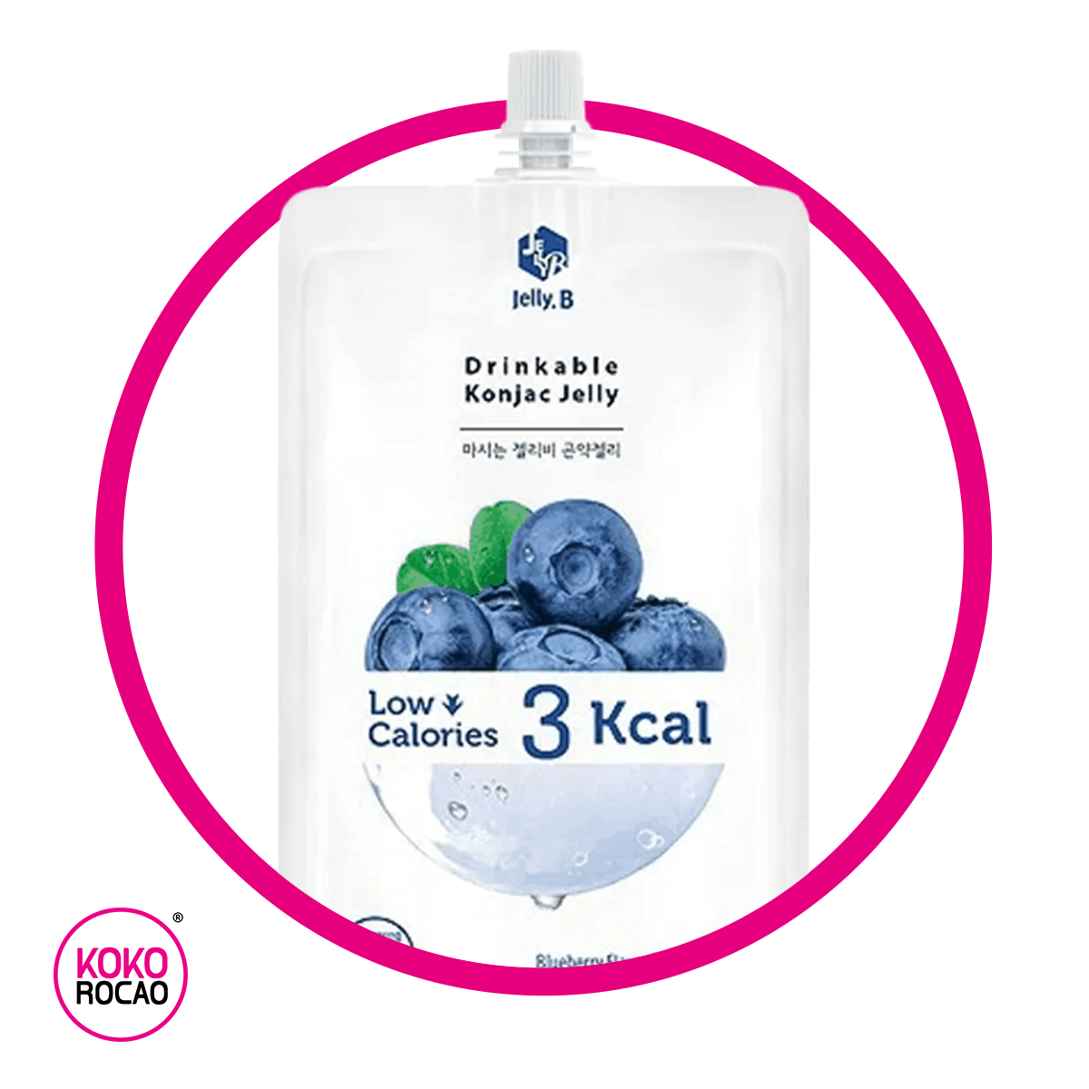 Bolsa de Konjac Blue Berry Gelatin 108 g